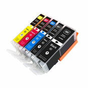 TiskajPoceni Kompatibilne kartuše Canon PGI-580BK + 4× CLI-581 (BK,C,M,Y) kompatibilne XXL kartuše več polnila za Canon Pixma TR7550 TR8550 TS6150 C TS6151 TS8150 TS8151/TS8152 TS9150/TS9155 TS6251/TS6250