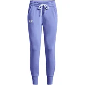 Under Armour Rival Fleece ženske trenirke, Vijolična, Velikost L