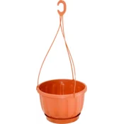 Viseči plastični cvetlični lonček S STOJALOM Terakota 17 cm