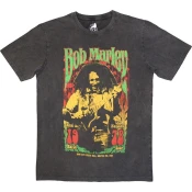 Bob Marley Majica 1978 Stone Wash Unisex Charcoal Grey XL
