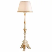Casa Padrino luxury baroque floor lamp ivory/gold H. 183 cm - Made in Italy