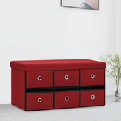 Vidaxl Zložljiva klop s prostorom za shranjevanje 76x38x38 cm