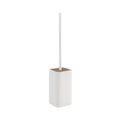 Gedy - Stojeca WC cetka NINFEA bela/bambus