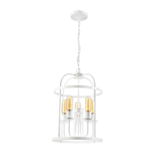 Luster na lancu CONSTANTINE 5xE27/60W/230V bela