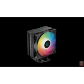 DeepCool AG400 DIGITAL BK ARGB, CPU cooler with status display and ARGB fan, noise up to 31.6db, 1x120mm fan