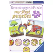 Ravensburger puzzle (slagalice) - Moje prve puzzle/ 9 u 1/  Na farmi