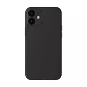 Baseus Liquid Silica Gel Case Fleksibilna gel maska ??za iPhone 12 Classic crna