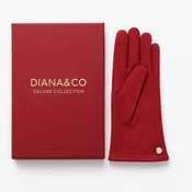 Rokavice LS COLLECTION Diana - rdeče, v darilni embalaži