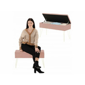 ShopJK KLOP Z ODLAGALNIM PROSTOROM ROZA 75x30x40