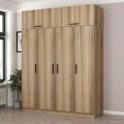 Hanah Home Garderober Kale-7708, 180x255x52 cm, Braon