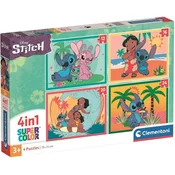 Clementoni Stitch Puzzle 4v1 (12+16+20+24 kosov)