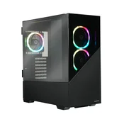 Kucište ECA-EK8-BB-ARGB K8 ARGB, Gaming, Crno