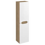 SAPHO Visoka kopalniška omarica WAVE 35x140cm, bela/dub cuneo, univerzalna orientacija