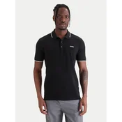 HUGO Polo majica Dinoso222 50467344 Črna Slim Fit
