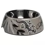 Rogz 2 u 1 Bubble Bowlz posuda, Silver Gecko, L