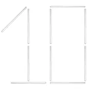 shumee 10 x Zaobljene steklene bagete z mešalno palico 4 x 100 mm