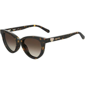 Love Moschino MOL051/CS 086/HA ONE SIZE (52) Havana/Rjava
