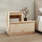 Vidaxl vidaXL Nočna omarica 60x34x51 cm masivni borov les