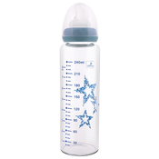 Staklena bocica Lorelli - Anti colic, 240 ml, plava