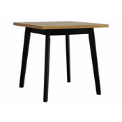 Miza Victorville 303 Hrast Grandson, Črna, 75x80x80cm, Iverna plošča, Les, Delno sestavljeno