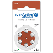 Baterije Za Slušne Aparate Everactive - Ultrasonic, Tip 312, 6 Kos