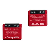 SHELLY 1PM Mini Gen3, paket dveh kosov, WLAN, switch (omrežni preklopnik) z merjenjem porabe