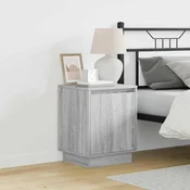 Nocni ormar 2 pcs Siva 39 x 34,5 x 50 cm Konstruirano drvo