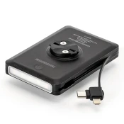 ROCKBROS 2v1 sprednja kolesarska luč 150lm za pult s 5000mAh powerbank IPX6 - črna