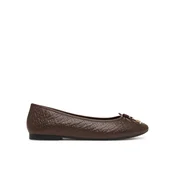 Tommy Hilfiger Balerinke Th Charm Monogram Ballerina FW0FW09683 Rjava