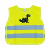 slomart Otroška odsevna varnostna jakna AMiO Dino rumena