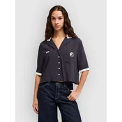 RVCA Dalas Bowling Shirt washed black