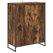 Vidaxl omara za čevlje Dimni hrast 79 x 36 x 100 cm Konstruiran les