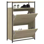 Vidaxl vidaXL Omarica za čevlje sonoma hrast 75x34x112 cm