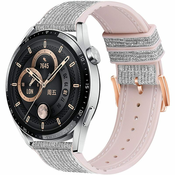 BStrap Glitter pašček za Garmin Venu 2 Plus, silver
