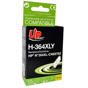 UPrint kartuša HP št. 364XL (CB325EE), 12ml (kompatibilna, rumena, nivo črnila)
