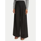 Weekend Max Mara Hlače iz tkanine Adelfi 2625136032 Črna Regular Fit