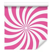 Hipi tapeta za ozadje v pudrasto roza, beli in vijolični barvi 50x1000 cm