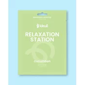 kkul Maska za obraz z izvlečkom kumare Relaxation Station Cucumber Sheet Mask - 25 ml/1 kos