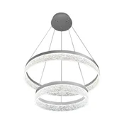 LED luster na sajli GALA LED/54W/230V precnika 60 cm srebran