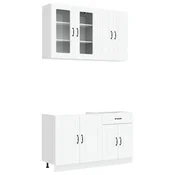 Kuhinjska jedinica KALMAR 4 pcs Bijela Konstruirano drvo