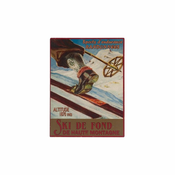 Kovinski dekorativni znak 25x33 cm Ski de Fond – Antic Line