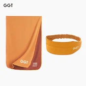 GGT Set Peškir i traka za kosu, 30x100cm, Narandžasti