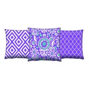 Aberto Design Set 3 jastuka 43x43cm Šareni