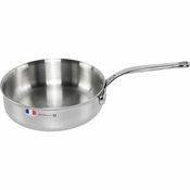 de Buyer Hrnec , 3730.24 AFFINITY, rendlík, nerez, rozšířený okraj, nedeformovatelný, rukojeť z nerezové oceli, průměr 24 cm, výška 7 cm, váha 1,54 kg