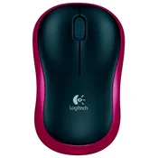 MIŠ USB 3TIPKE OPTIČKI BEŽIČNI M185 LOGITECH RDEČA/ČRNA BLISTER