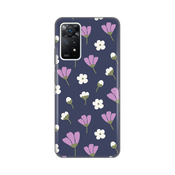 Ovitek Print za Xiaomi Redmi Note 11 Pro 4G/5G (EU) My Print Cover, Skin Spring flowers, vijolična in bela