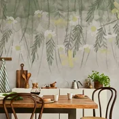 Foto tapeta - Home herbarium - subtle floral motif with flowers in watercolour style 500x350