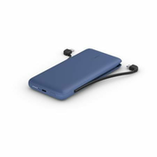 Belkin BOOST CHARGE USB-C Power Delivery PowerBank, 10000 mAh, z vgrajenimi kabli, polnočno modra