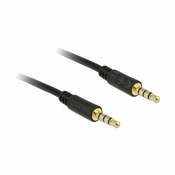 DELOCK Delock kabel AVDIO 3,5M-3,5M 4pin 2m črn, (21028064)