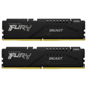 Kingston Fury Beast Black pomnilnik (RAM), 16 GB (2x 8 GB kit), DDR5, 5600 MHz, CL40, DIMM (KF556C40BBK2-16)
